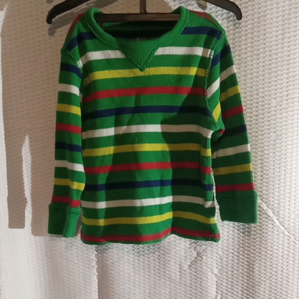 Striped Green Kids Shirt